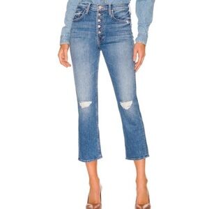 MOTHER Pixie Tomcat Jeans in Not Cut and Pasted